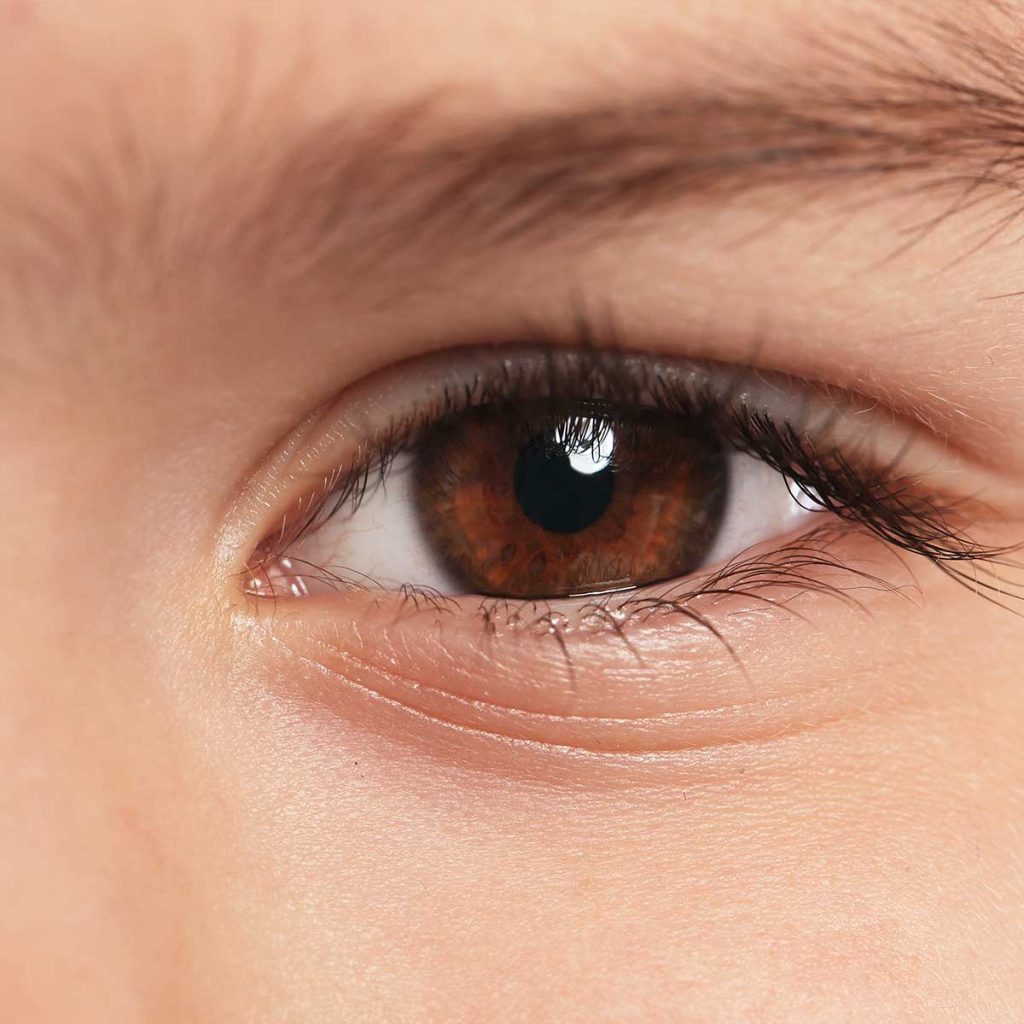 Close up of a person’s eye