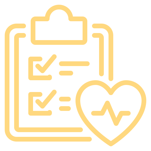 Clipboard with health checklist